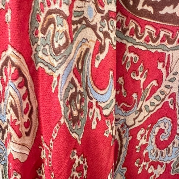 Ash & Sara Paisley Print Embellished Midi Dress Size XS - Picture 6 of 9